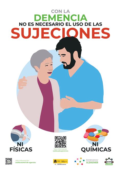 Infografía sobre sujeciones físicas y químicas en el cuidado de adultos mayores