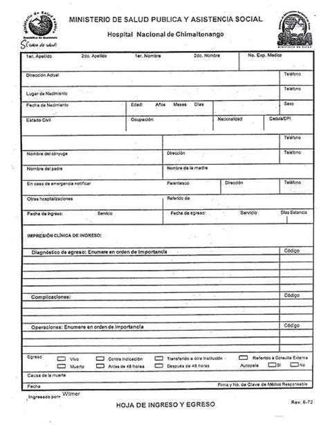 Documentos médicos y formularios de solicitud