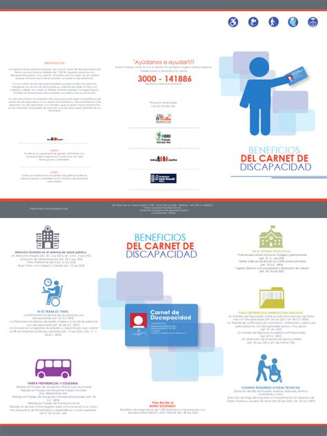Esquema de beneficios y usos del carnet de discapacidad en Chile