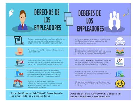 Infografía: Resumen de derechos y obligaciones de empleadores y TCP en Chile