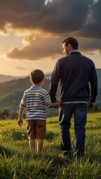 Foto de un padre y un hijo jugando juntos