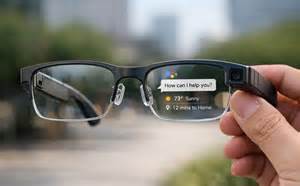 Representación de cómo las gafas inteligentes traducen el mundo visual en información accesible