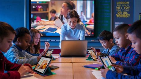 Imagen de una plataforma educativa digital inclusiva
