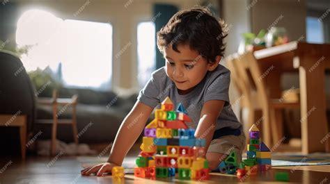 Niño jugando con LEGOs bajo supervisión terapéutica