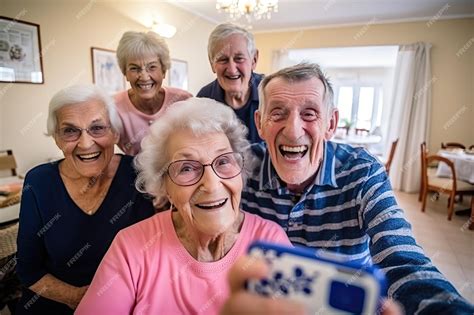 Ilustración de personas mayores sonriendo y compartiendo historias
