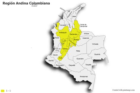 Mapa de la región andina mostrando las zonas de producción de chuño