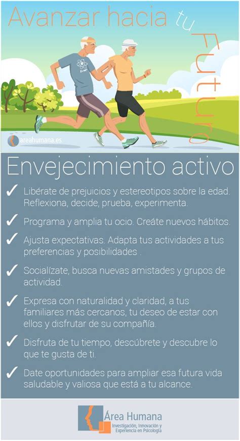 Infografía sobre hábitos para un envejecimiento activo
