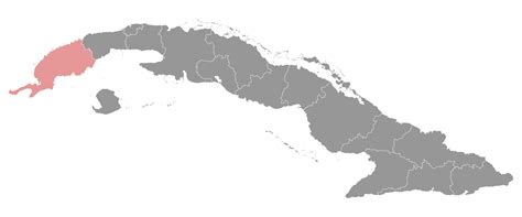 mapa de Cuba destacando la provincia de Pinar del Río y su incidencia de DI