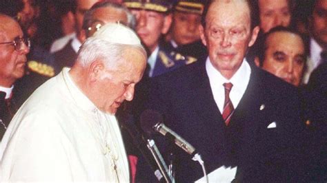 Fotografía histórica de la visita del Papa Juan Pablo II a Magallanes