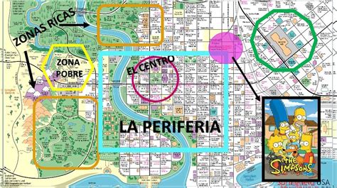 Mapa de Springfield y su “Castillo del Jubilado”