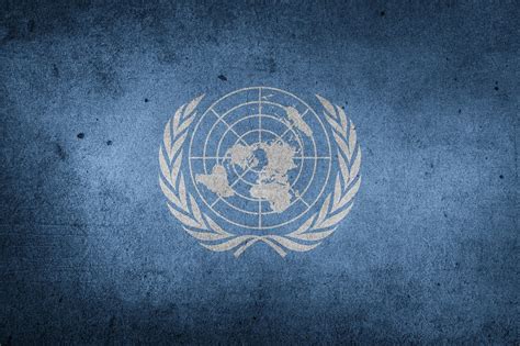 Logo de las Naciones Unidas y un mapa mundial