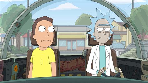 Rick Sánchez y Morty en medio de una aventura interdimensional