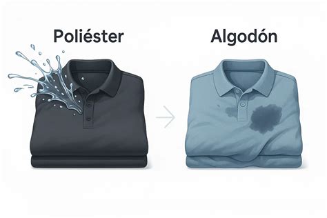 Tabla comparativa de propiedades de algodón, vinilo y poliéster técnico para baberos