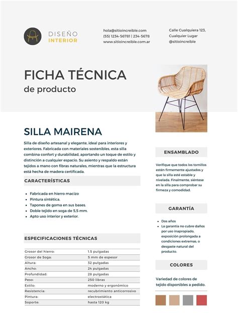 Ejemplo de ficha técnica de accesibilidad para un elemento