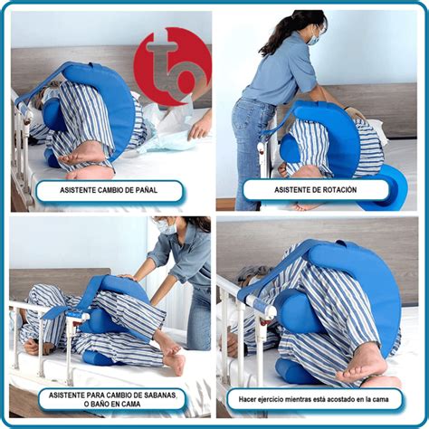 diagrama mostrando la técnica correcta para girar a una persona encamada