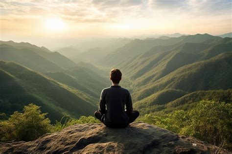 Persona meditando o reflexionando para el autoconocimiento