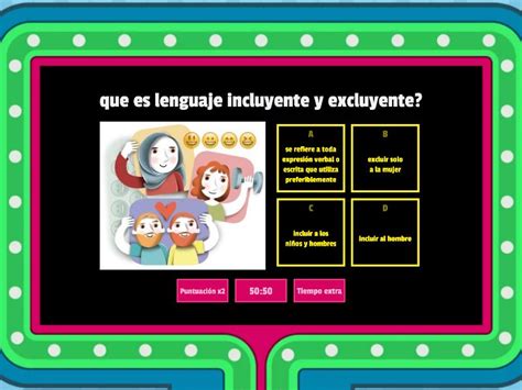 Diseño gráfico: Comparación visual de un lenguaje excluyente versus un lenguaje inclusivo.