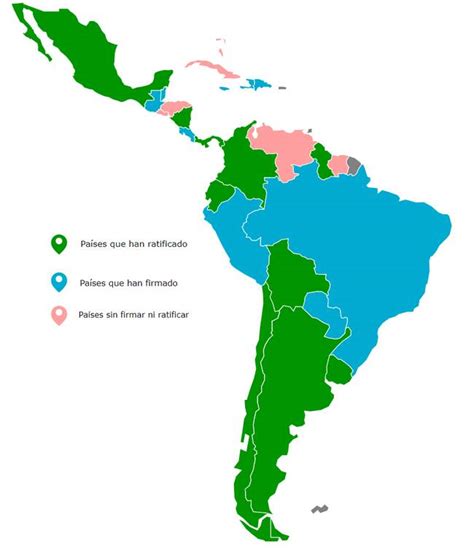 Mapa de los países que han ratificado o se han adherido al Convenio Multilateral Iberoamericano de Seguridad Social