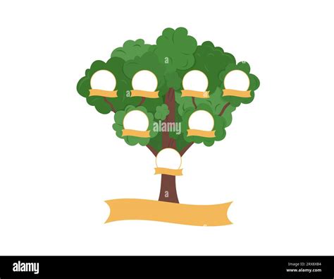 Ilustración de un árbol genealógico o una silueta de abuelos y nietos
