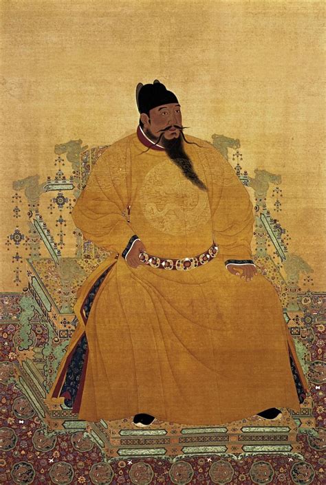 Retrato de un dignatario chino de la dinastía Qing con expresión neutra