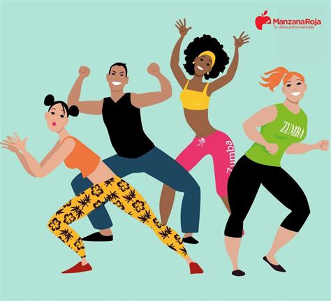 Ilustración de pasos de zumba adaptados para adultos mayores (paso de la 