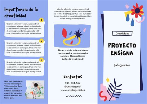 Diseño de folleto con letra grande e ilustraciones para adultos mayores