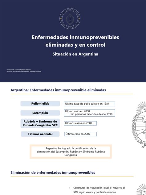 Esquema de las enfermedades eliminadas o controladas en Chile