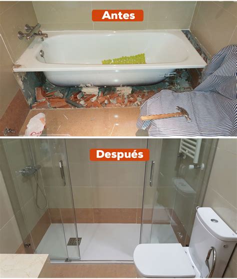 Infografía: Antes y después de un baño al cambiar bañera por ducha