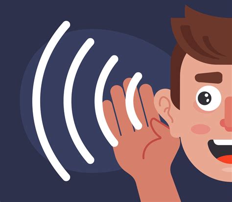 Ilustración de una persona escuchando un sonido pero sin identificar su origen