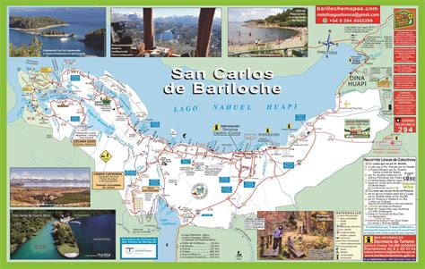 Mapa de Bariloche con la ubicación de los nuevos Puntos de Atención Anses