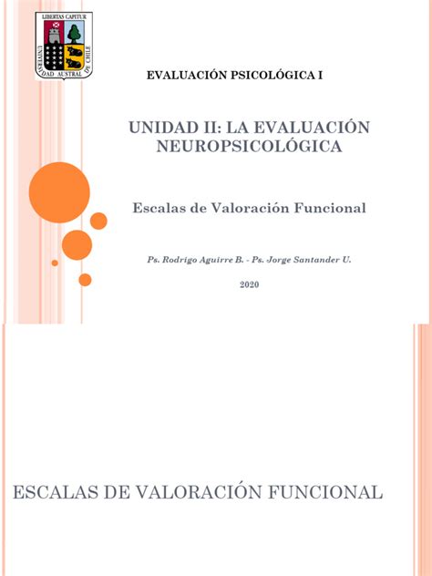 Gráfico de escalas de evaluación funcional en geriatría