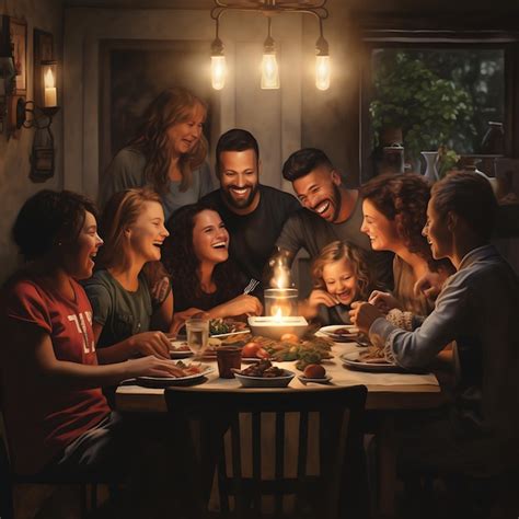 Familia feliz unida en un jardín, simbolizando una familia eterna