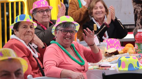 Fotografía de la Fiesta de la Primavera de Macul, mostrando adultos mayores celebrando.