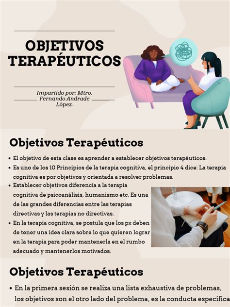 Infografía con los objetivos terapéuticos de los talleres de escritura