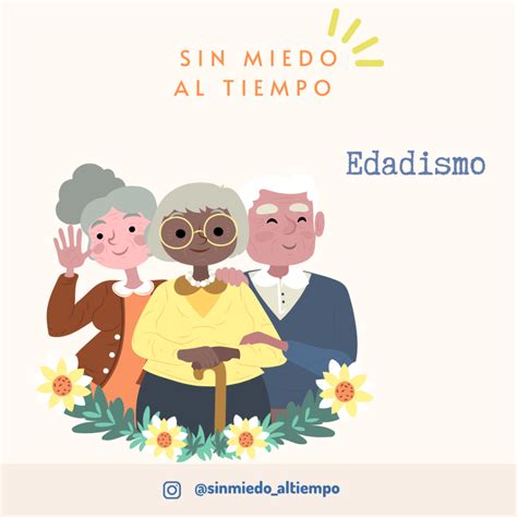 Ilustración que representa el concepto de edadismo y los estereotipos asociados a la vejez.