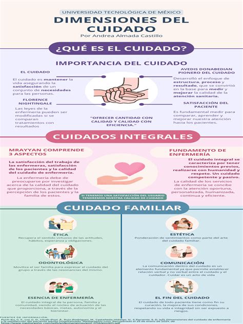 infografía sobre las dimensiones del cuidado de ancianos (física, mental, emocional, social)