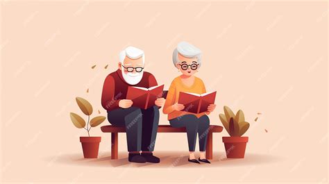Ilustración de un matrimonio de ancianos leyendo la Biblia juntos, simbolizando la transmisión de fe y sabiduría.