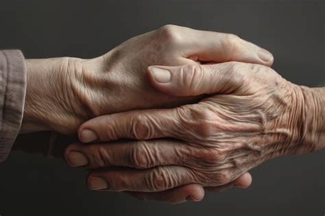 Ilustración de una mano joven sosteniendo una mano anciana, simbolizando apoyo y conexión intergeneracional.