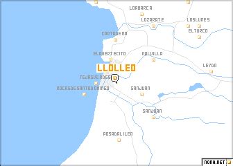 Mapa histórico de la zona de San Antonio y ubicación geográfica de Llolleo