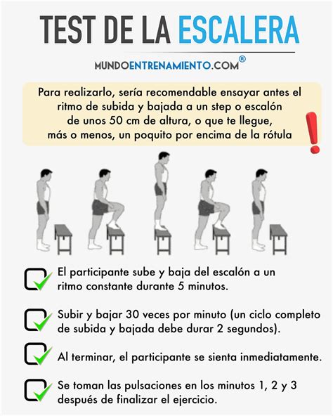 Ilustración del test del escalón para evaluar equilibrio