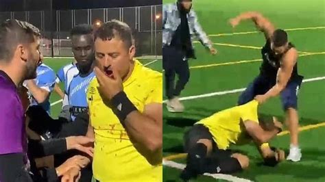 Patricio Bao en el momento de la agresión