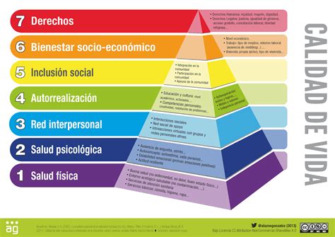 Esquema de las dimensiones de la calidad de vida en el cuidado informal