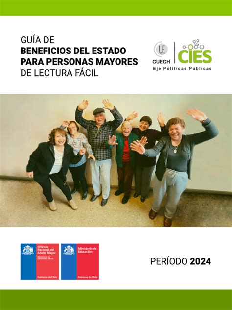 Volante informativo de beneficios del Estado para personas mayores