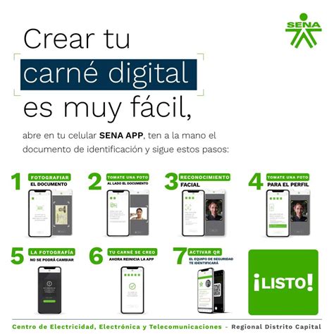 Imagen informativa: flujo de activación del carné digital