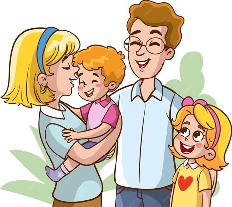 Ilustración de un niño y una familia interactuando con un educador