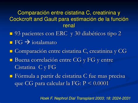 Infografía comparativa entre la medición de creatinina y cistatina C para la TFGe.