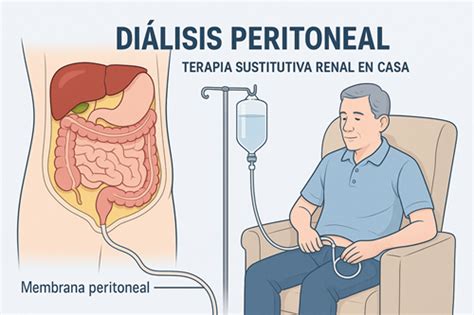 Foto de una persona realizando diálisis, con énfasis en el impacto en la vida diaria.