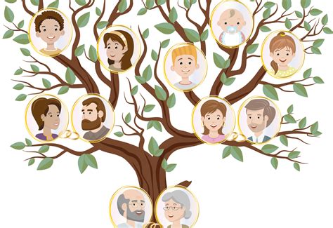 Esquema de un árbol genealógico con siluetas de personas para representar los beneficiarios