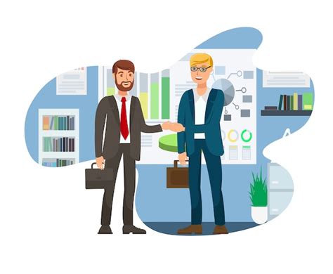 Ilustración de una entrevista de trabajo exitosa con adaptaciones de comunicación