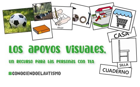 Infografía que muestra diferentes tipos de apoyos visuales y metodológicos para el aula inclusiva.